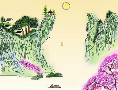 《望天门山》李白唐诗原文阅读翻译赏析 《望天门山》李白唐诗原文阅读翻译赏析