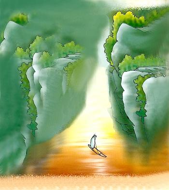 《望天门山》李白唐诗原文阅读翻译赏析 《望天门山》李白唐诗原文阅读翻译赏析