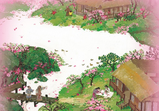 榆柳荫后檐,桃李罗堂前。全诗意思及赏析