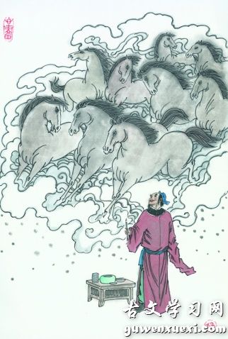 《韦讽录事宅观曹将军画马图》杜甫唐诗原文阅读翻译赏析 《韦讽录事宅观曹将军画马图》杜甫唐诗原文阅读翻译赏析