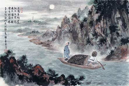 《渡荆门送别》李白唐诗原文阅读翻译赏析 《渡荆门送别》李白唐诗原文阅读翻译赏析