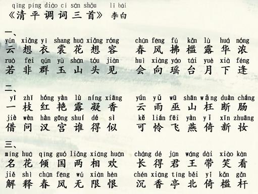 《清平调·其二》李白唐诗原文阅读翻译赏析 《清平调·其二》李白唐诗原文阅读翻译赏析